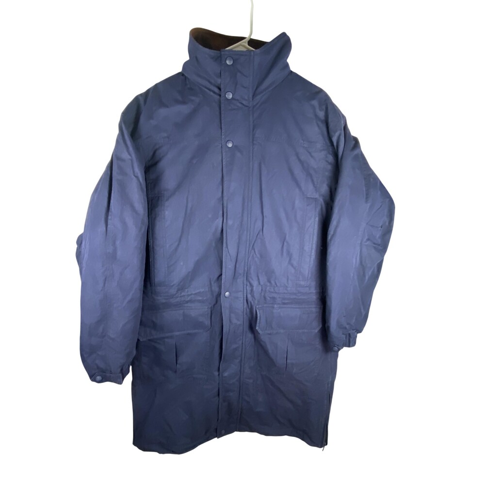 Vtg LL Bean Mountain Classic Parka Mens LT Blue 3M Ultra Thinsulate Wool Lined